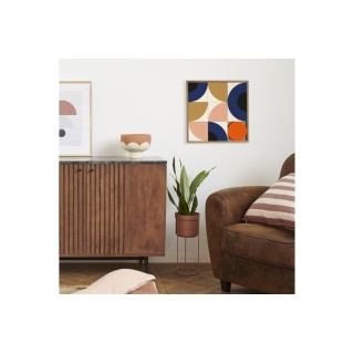 Tableau en bois taquin de perspectives  48 x 48 Globe - HELLIN