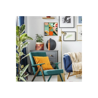 Tableau en bois taquin nature montagne  48 x 48 Reflet - HELLIN