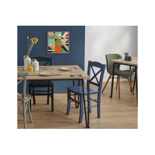 Tableau en bois taquin nature montagne  48 x 48 Reflet - HELLIN