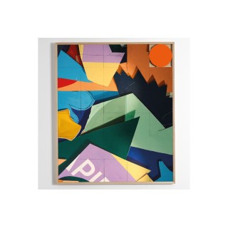 Tableau en bois taquin Street Art  78 x 93  PAPER - HELLIN