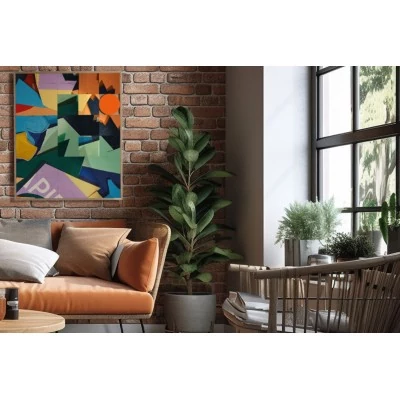 Tableau en bois taquin Street Art  78 x 93  PAPER - HELLIN