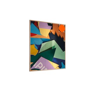 Tableau en bois taquin Street Art  78 x 93  PAPER - HELLIN