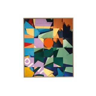 Tableau en bois taquin Street Art  78 x 93  PAPER - HELLIN