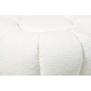 Pouf en tissu bouclé en forme de fleur D65 - HELLIN