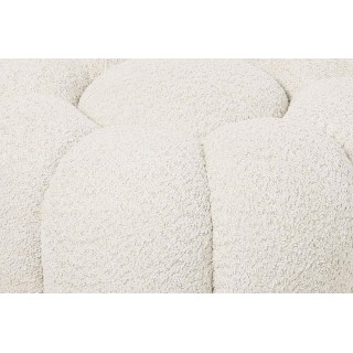 Pouf en tissu bouclé en forme de fleur D65 - HELLIN