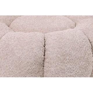 Pouf en tissu bouclé en forme de fleur D65 - HELLIN