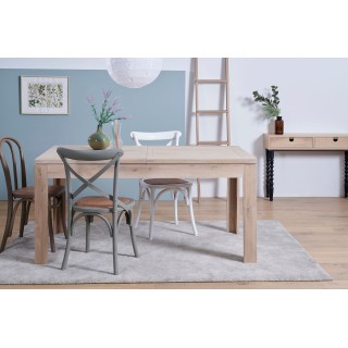 Table extensible rectangulaire avec 2 allonges centrales | Hellin