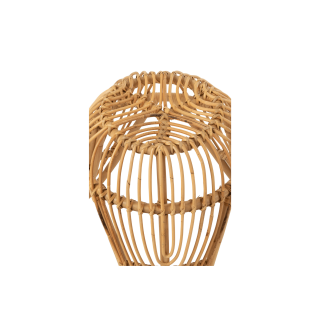 Tabouret rond en rotin naturel (lot de 2) - HELLIN