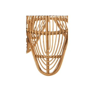 Tabouret rond en rotin naturel (lot de 2) - HELLIN