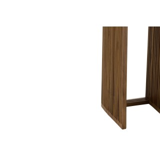 Sellette gigogne carrée en teck recyclé L34 (set de 2) - HELLIN