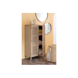 Miroir rond en métal doré à bord haut D60 - PAKO