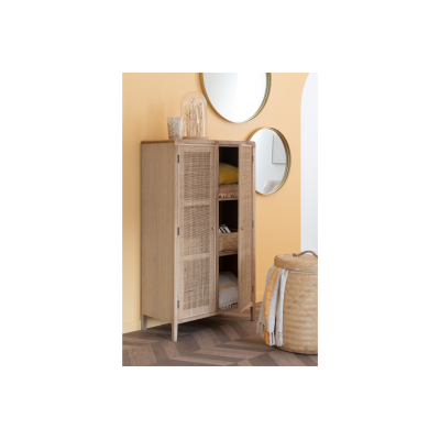 Miroir rond en métal doré à bord haut D60 - PAKO