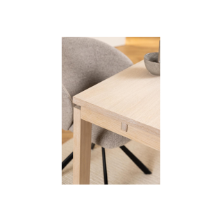 Table rectangulaire extensible en chêne blanchi L200/300 - HELLIN