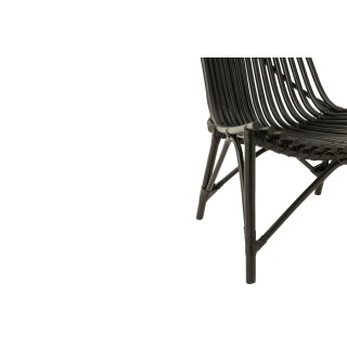 Fauteuil lounge en bambou et rotin - HELLIN