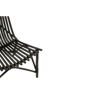 Fauteuil lounge en bambou et rotin - HELLIN