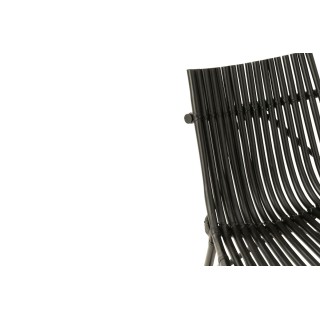 Fauteuil lounge en bambou et rotin - HELLIN