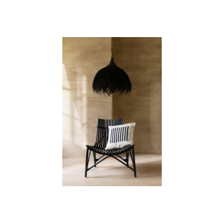 Fauteuil lounge en bambou et rotin - HELLIN