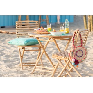 Chaises de jardin en bambou, lot de 2 - Hellin