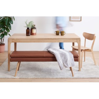 Table à manger rectangulaire extensible en bois L160/234 BONIE - HELLIN
