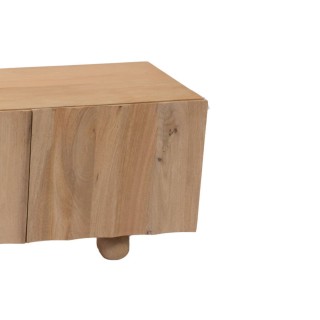 Meuble TV en manguier 4 portes et 2 tablettes L180 DOVE - HELLIN