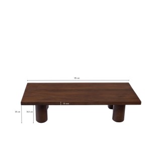 Table basse rectangulaire en manguier 4 pieds L115 OTAVI - HELLIN