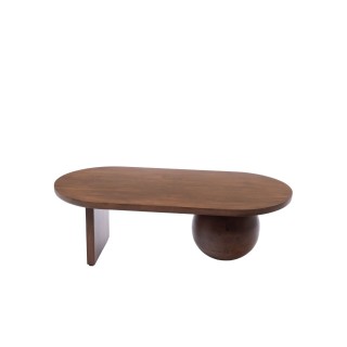 Table basse ovale ethnique