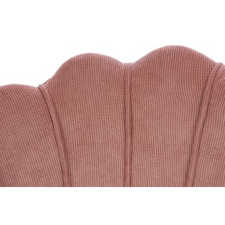 Fauteuil en velours côtelé et pieds en métal noir ARUM - HELLIN