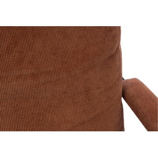 Fauteuil à accoudoirs en métal et velours côtelé INDY - HELLIN