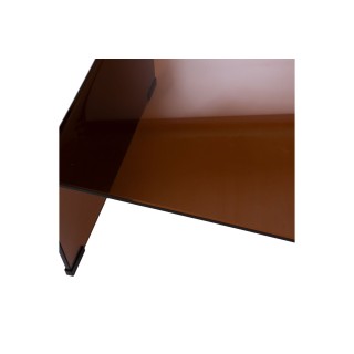 Table basse rectangulaire en verre fumé L110 ELLY - HELLIN