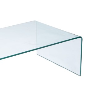 Table basse rectangulaire en bois et en verre L120 ELLY - HELLIN