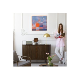 Tableau en bois taquin œuvre originale  63 x 63 - NUAGES