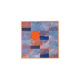 Tableau en bois taquin œuvre originale  63 x 63 - NUAGES