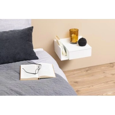 Table de chevet suspendu 1 tiroir 1 niche HANSA - HELLIN