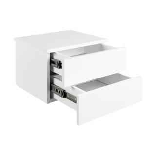 Table de chevet suspendu 2 tiroirs AIX - HELLIN