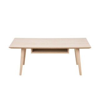 Table basse rectangulaire chêne blanchi avec niche L115 CENTIOR - HELLIN