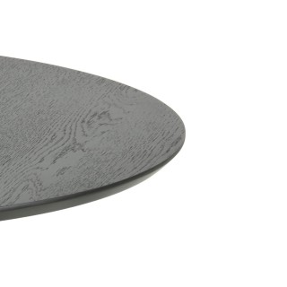 Table basse ronde noire en chêne 4 pieds D80 ZELIA - HELLIN