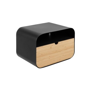 Chevet suspendu rectangulaire métal et bambou 1 tiroir 1 niche JANE - HELLIN