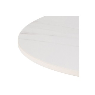 Table basse ronde en céramique et métal D60 MONA - HELLIN