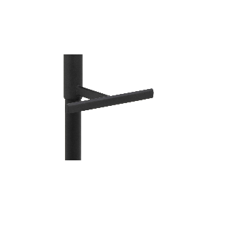 Tabouret de bar en tissu bicolore gris et brun (lot de 2) - ALICIA