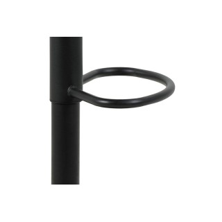 Tabouret de bar en tissu et pied tulipe métal noir (lot de 2) - BROOK