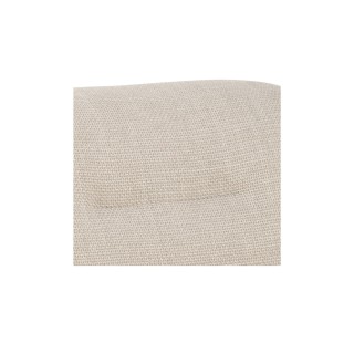 Fauteuil lounge de salon en tissu beige et métal MALRONE - HELLIN