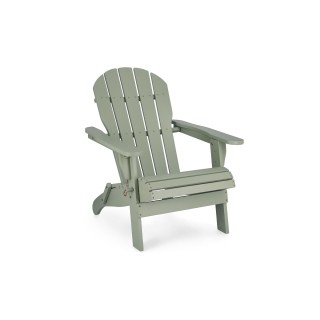 Fauteuil relax pliant à accoudoirs en bois LOUISIANE - HELLIN
