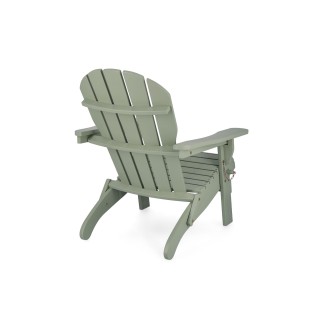 Fauteuil relax pliant à accoudoirs en bois LOUISIANE - HELLIN