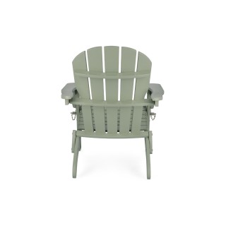 Fauteuil relax pliant à accoudoirs en bois LOUISIANE - HELLIN