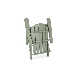 Fauteuil relax pliant à accoudoirs en bois LOUISIANE - HELLIN