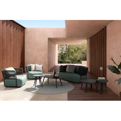 Table basse de jardin ronde en métal D41 LA BAULE - HELLIN