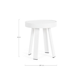 Table basse de jardin ronde en métal D41 LA BAULE - HELLIN