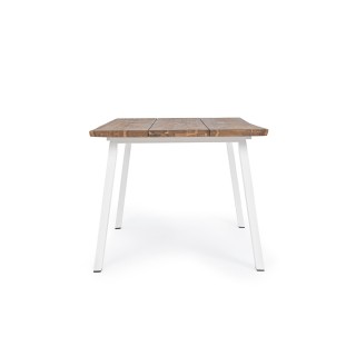 Table à manger de jardin rectangulaire en acacia et métal L160 OLERON - HELLIN