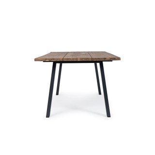 Table à manger de jardin rectangulaire en acacia et métal L160 OLERON - HELLIN