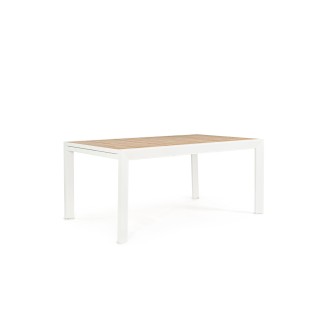 Table à manger de jardin extensible en métal L160/240 FREJUS - HELLIN